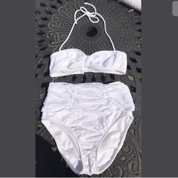 NEW**SHOSHANNA**White high waist Bikini Set**B Cup - Picture 2 of 6